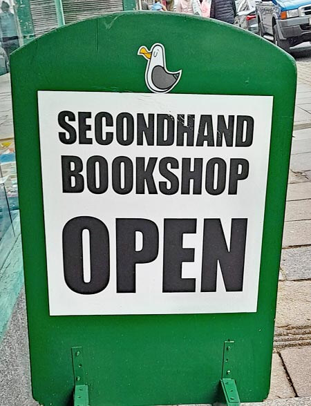 Fark bookshop sign, Southsea