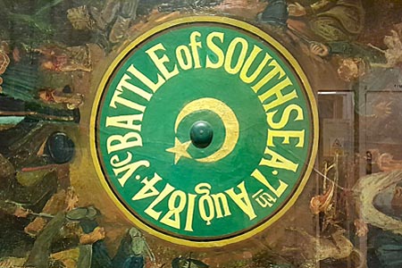 The Battle of Southsea Battle of Southsea banner at Portsmouth City Museum