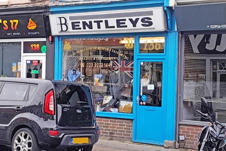 Bentleys Tailors at Albert Road, Southsea