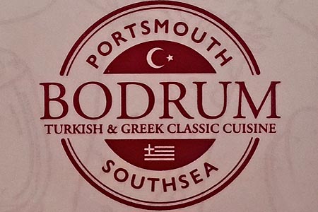 Bodrum Restaurant logo featuring the Star and Crescent