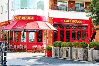 Cafe Rouge Restaurant Gunwharf Quays, Portsmouth