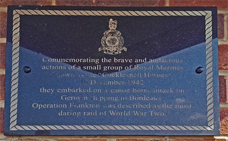 Cockleshell Heroes, operation Frankton, Portsmouth