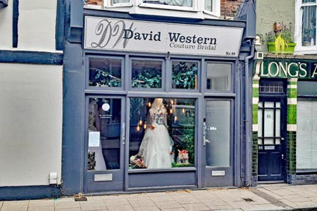 David Western Bridal shop at Castle Road in Southsea