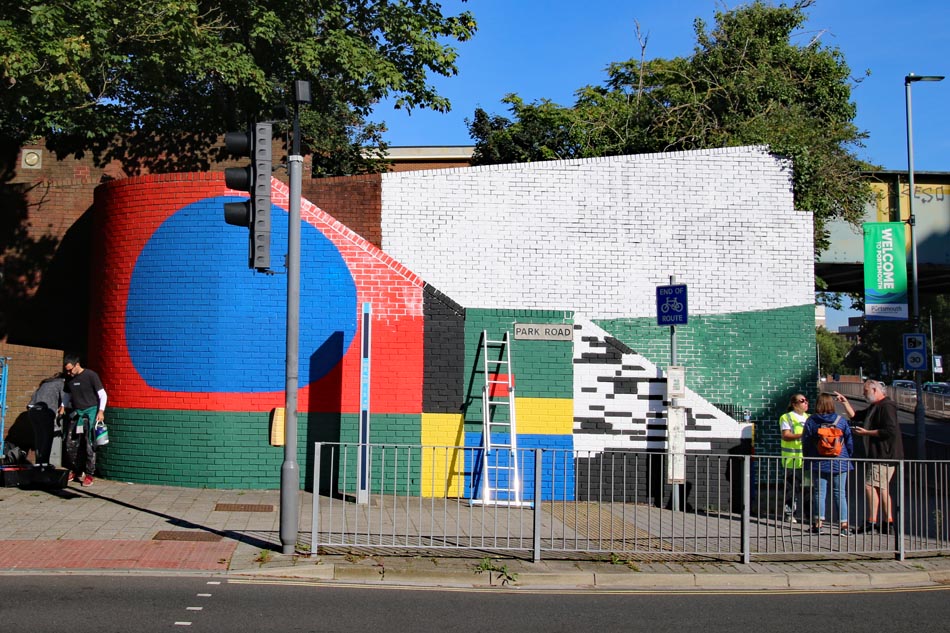 Giulio Vesprini and Mando Marie Street Art at Park Road, Portsmouth