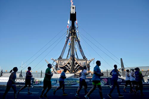 The Great South Run at Portsmouth Historic Dockyard