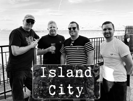 Island City who are appearing Live at Castle Field, 5th July 2025