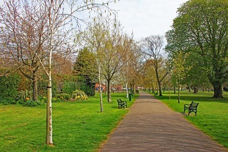 Entrance to Milton Park in Portsmouth