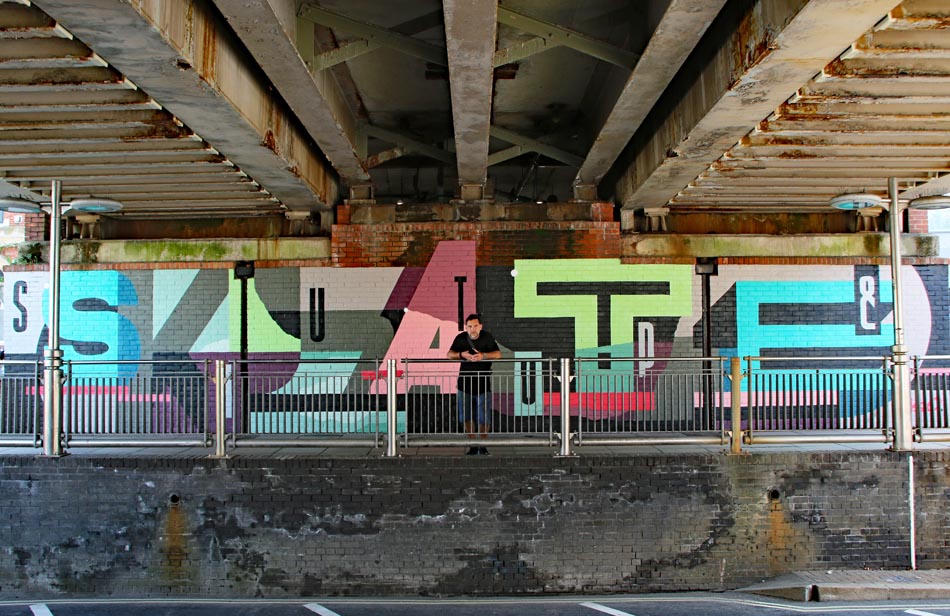 Ricky Also Street Art at Portsmouth and Southsea Station