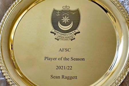 Portsmouth Star and Crescent AFSC Player of the season trophy