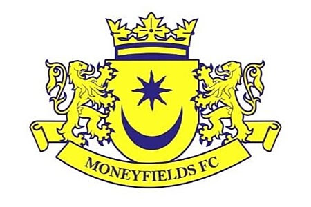 Moneyfields FC badge featuring the Star and Crescent