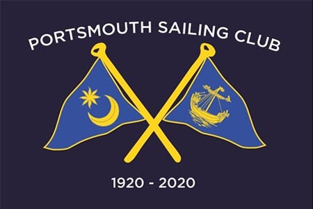 Portsmouth Sailing Club pennant featuring the Star and Crescent design