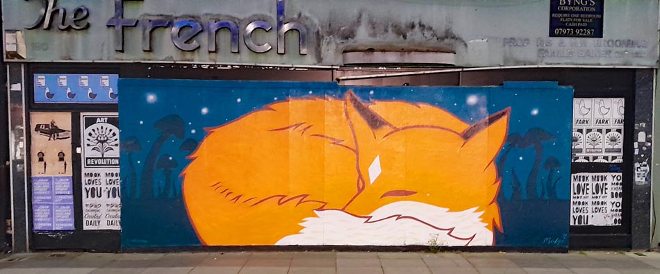 Street Art at Albert road in Portsmouth