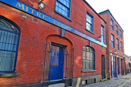 Exterior of the Treadgolds warehouse collection at bishop Street in Portsmouth.